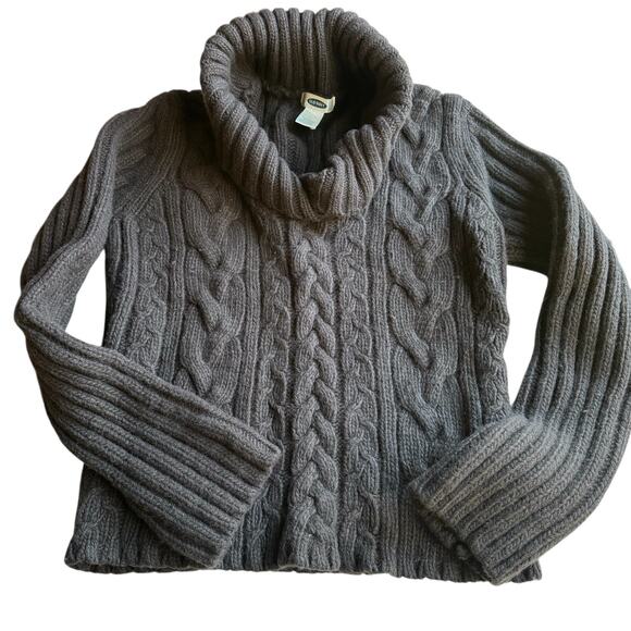 Old Navy Sweater Women Cowl Neck Pullover size Large Vintage Y2k 90s Wool Blend - Picture 1 of 6